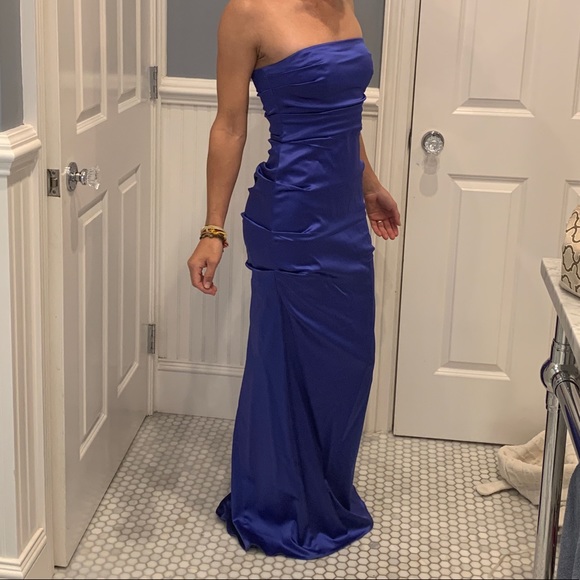 Nicole Miller Royal Blue Cocktail Dress - Picture 2 of 4